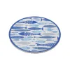 Table Mat Versa Blue Cork Ceramic Fish 20 X 0,6 X 20 CM
