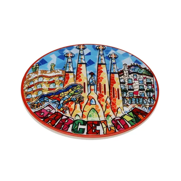 Table Mat Versa Barcelona Cork Ceramic 20 X 0,6 X 20 CM