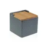 Salt Shaker with Lid Versa Grey Ceramic Bamboo Dolomite 11 x 11 x 11 cm