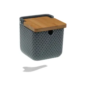 Sokeriastia Versa Harmaa Keraminen Bambu Dolomite 8,3 x 8,3 x 8,3 cm