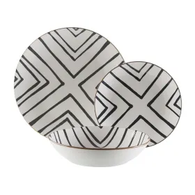 Tableware Versa Grey Porcelain 18 Pieces