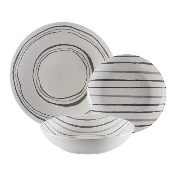 Tableware Versa Grey Porcelain
