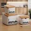 Солонка и Перечница Versa Madrid Керамика 12,2 x 11,5 x 12,2 cm