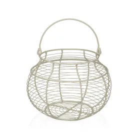 Egg cup Versa White Metal Steel 23 X 17,5 X 23 CM