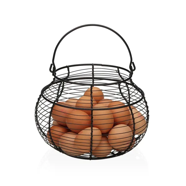 Olas trauks Versa Melns Metāls Tērauds 23 X 17,5 X 23 CM