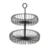 Fruit Bowl Versa Black Metal Steel 32 x 37 x 32 cm