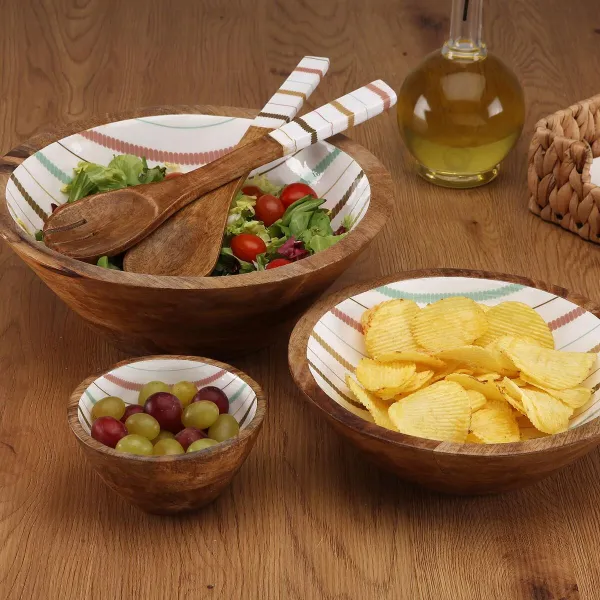 Bowl Versa Flint Mango wood 13 x 7 x 13 cm