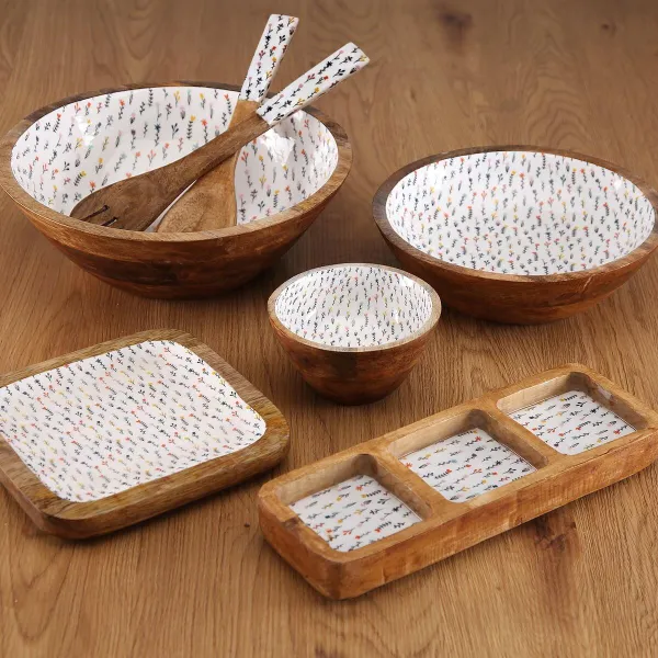Virtuvės reikmenų rinkinys Versa Blume Mango mediena 6 x 1 x 30 cm