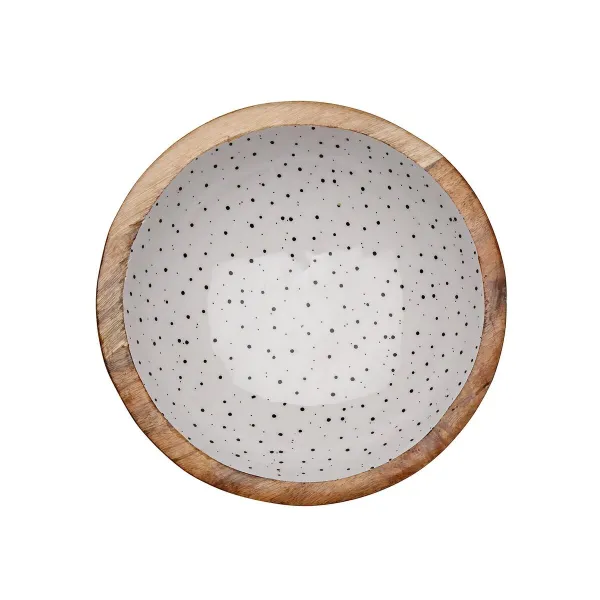 Salātu Trauks Versa Speckle Mango koks 24 x 7 x 24 cm
