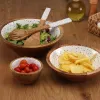 Salad Bowl Versa Speckle Mango wood 24 x 7 x 24 cm