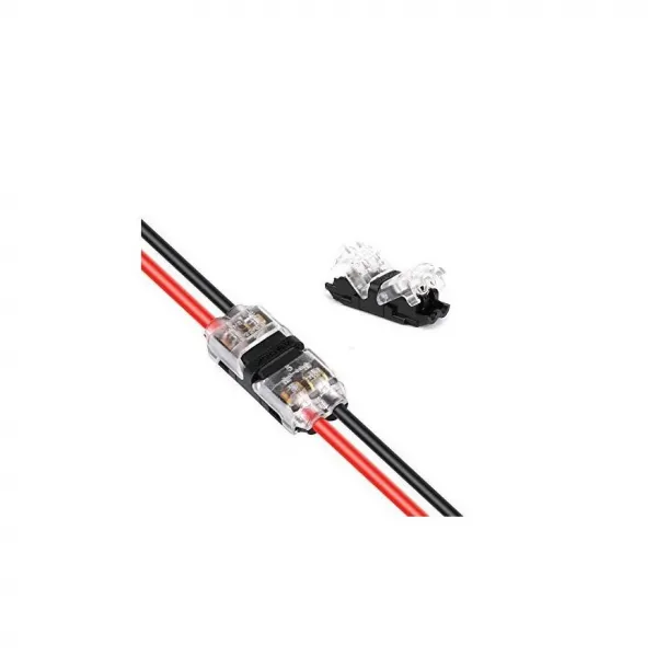 Quick clamp "continuation" for 2 bare wires maxØ2,1mm, 0,32-0,50mm², 300V 9A, 2 pcs per packet
