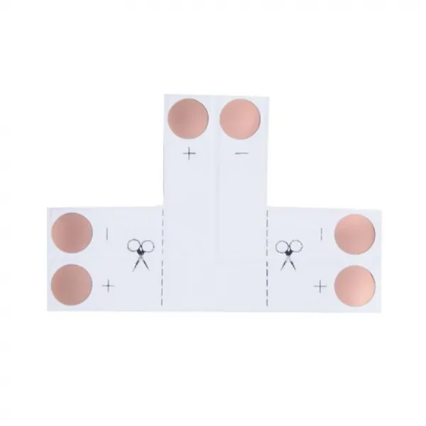 Led strip T/L-piece 10mm, 3-24V 3A per pack