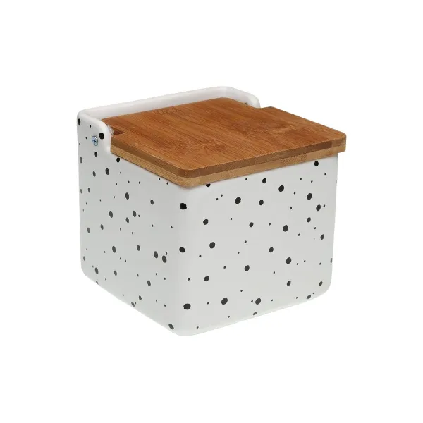 Sālstrauciņš ar Vāku Versa Speckle Keramika 12,2 x 11,5 x 12,2 cm