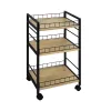 Kasviskärry Versa Musta Metalli Muovinen Melamiini 30 x 76 x 40 cm