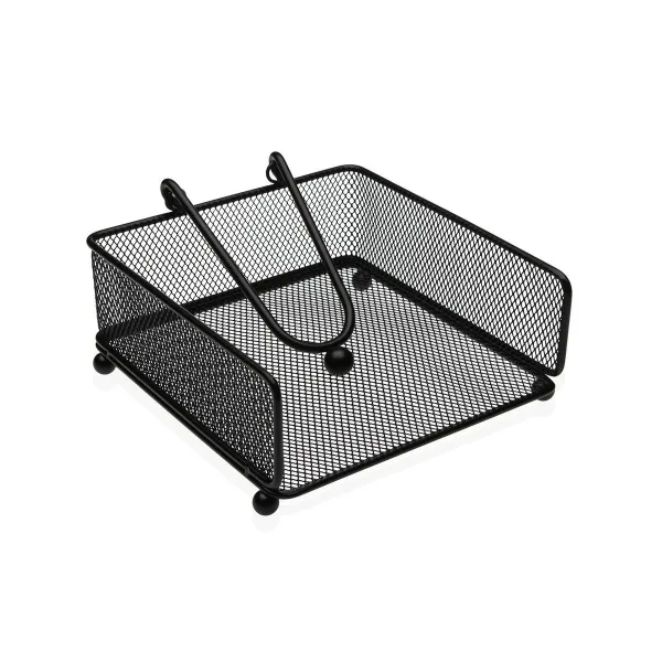 Коробка для салфеток Versa Чёрный Сталь Железо 17,5 X 9 X 18 CM