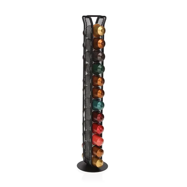 Kapsulės laikiklis Versa Juoda Geležis 7,5 X 33,6 X 7,5 CM Nespresso
