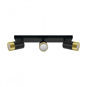 PUZON SPT GU10 3L BLACK/GOLDEN