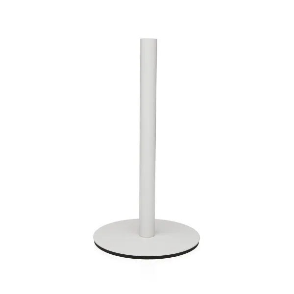 Kitchen Paper holder Versa White Stainless steel Steel Iron Rubber wood 17 x 31 x 17 cm
