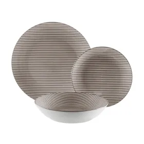 Tableware Versa Grey Porcelain 18 Pieces