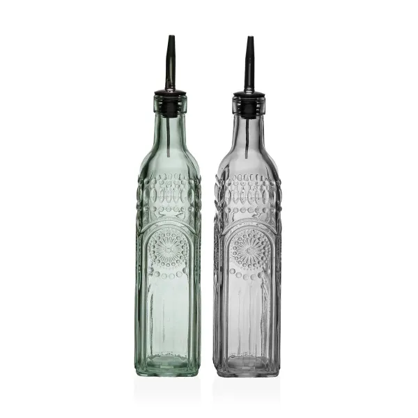 Aliejaus ir acto rinkinys Versa Metalinis stiklas 500 ml 7,2 X 32,5 X 13,7 CM