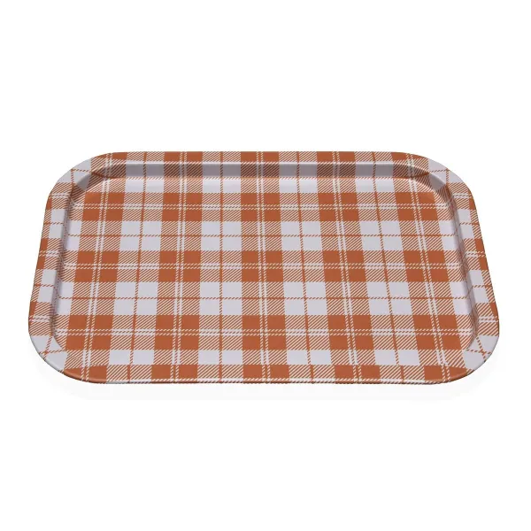 Поднос Versa Vichy Жёлтый Металл 23 X 1,5 X 34 CM
