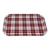 Tray Versa Vichy Red Metal 23 X 1,5 X 34 CM
