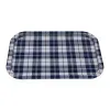 Tray Versa Vichy Blue Metal 23 X 1,5 X 34 CM
