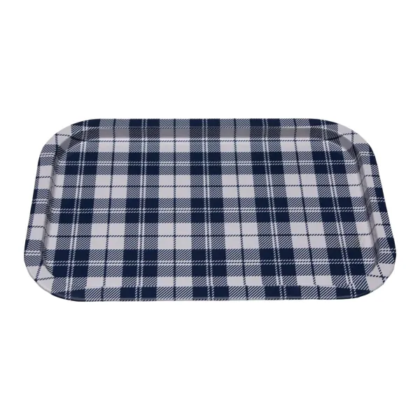Tarjotin Versa Vichy Sininen Metalli 23 X 1,5 X 34 CM