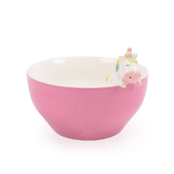 Bowl Versa Pink Porcelain 15,4 X 10,9 X 14 CM Unicorn