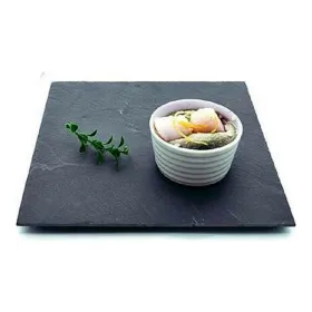 Snack tray Kinvara Black 30 x 0,5 x 30 cm