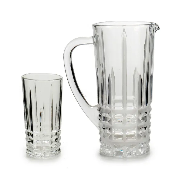Burku un glāžu komplekts Vivalto 41053 Caurspīdīgs Stikls 250 ml