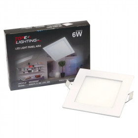 Recessed square LED panel "AIRA" 6W