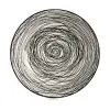 Deep Plate Vessia White Black Porcelain Stripes 20 x 4,7 x 20 cm