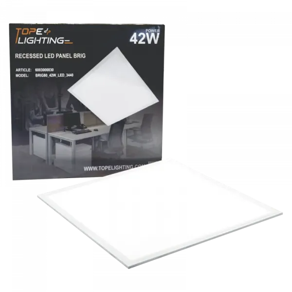 Recessed square LED panel "BRIG" 42W