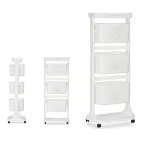 Vegetable trolley Kinvara White polypropylene Plastic 33 x 112 x 41 cm 33 x 11,2 x 42 cm