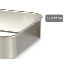 Roasting Tin Kinvara Silver Aluminium 23,5 x 6 x 36 cm 36 x 6 x 23,5 cm
