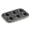 Oven Mould Kinvara Dark grey 18,7 x 3,5 x 26,5 cm (6 Pieces) (12 Units)