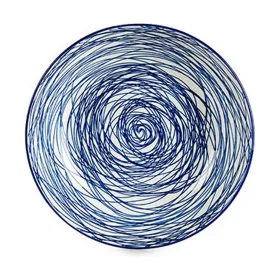 Dziļais šķīvis Vessia Zils Balts Porcelāns Strīpas 20 x 4,7 x 20 cm (6 gb.)
