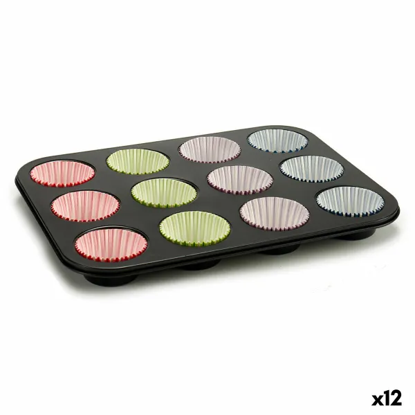 Ceiling-mounted round black LED luminaire "MORA" 60W