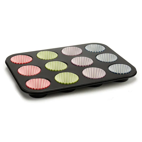 Ceiling-mounted round black LED luminaire "MORA" 60W
