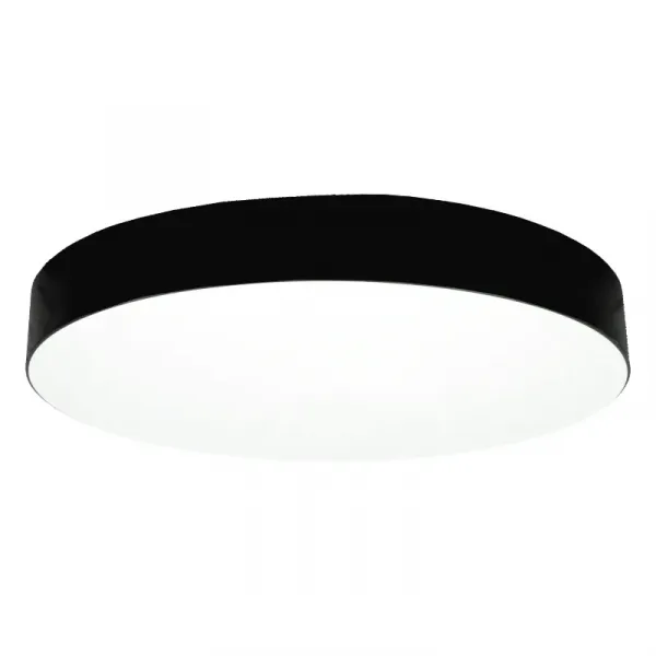 Ceiling-mounted round black LED luminaire "MORA" 70W