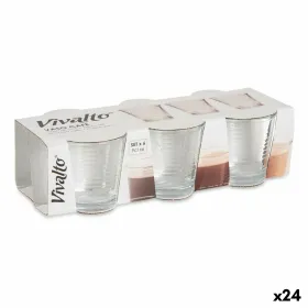 Glāžu komplekts Vivalto Caurspīdīgs Stikls 90 ml (24 gb.)