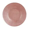 Flat Plate Vivalto Pink Glass 21 x 2 x 21 cm (6 Units)