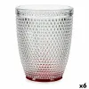 Stiklas Vivalto Raudona Skaidrus stiklas Taškai 300 ml (6 vnt.)