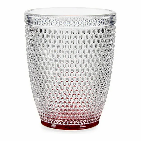 Stiklas Vivalto Raudona Skaidrus stiklas Taškai 300 ml (6 vnt.)