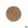 Table Mat Gift Decor Grey Natural Natural Fibre Ø 30 cm 30 x 1 x 30 cm (48 Units)