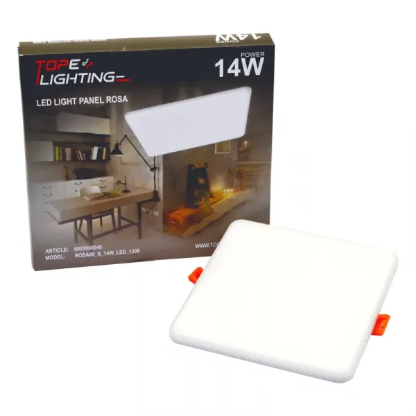 Recessed square LED panel "ROSA" 14W