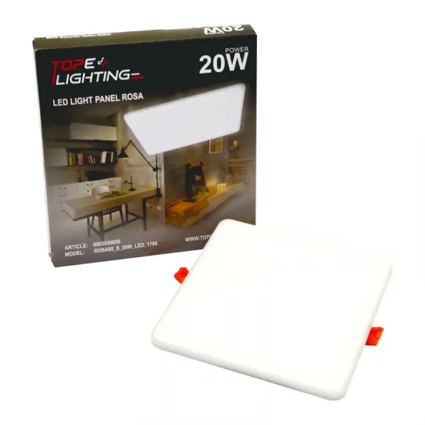 Recessed square LED panel "ROSA" 20W