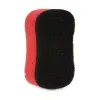 Scourer Black Red Polyurethane Foam Abrasive fibre 7,3 x 4 x 12,3 cm (40 Units)