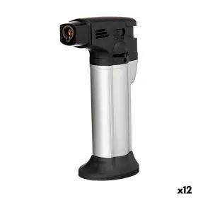 Kitchen Blowtorch Kinvara Black Silver 7,2 x 11 x 4 cm (12 Units)